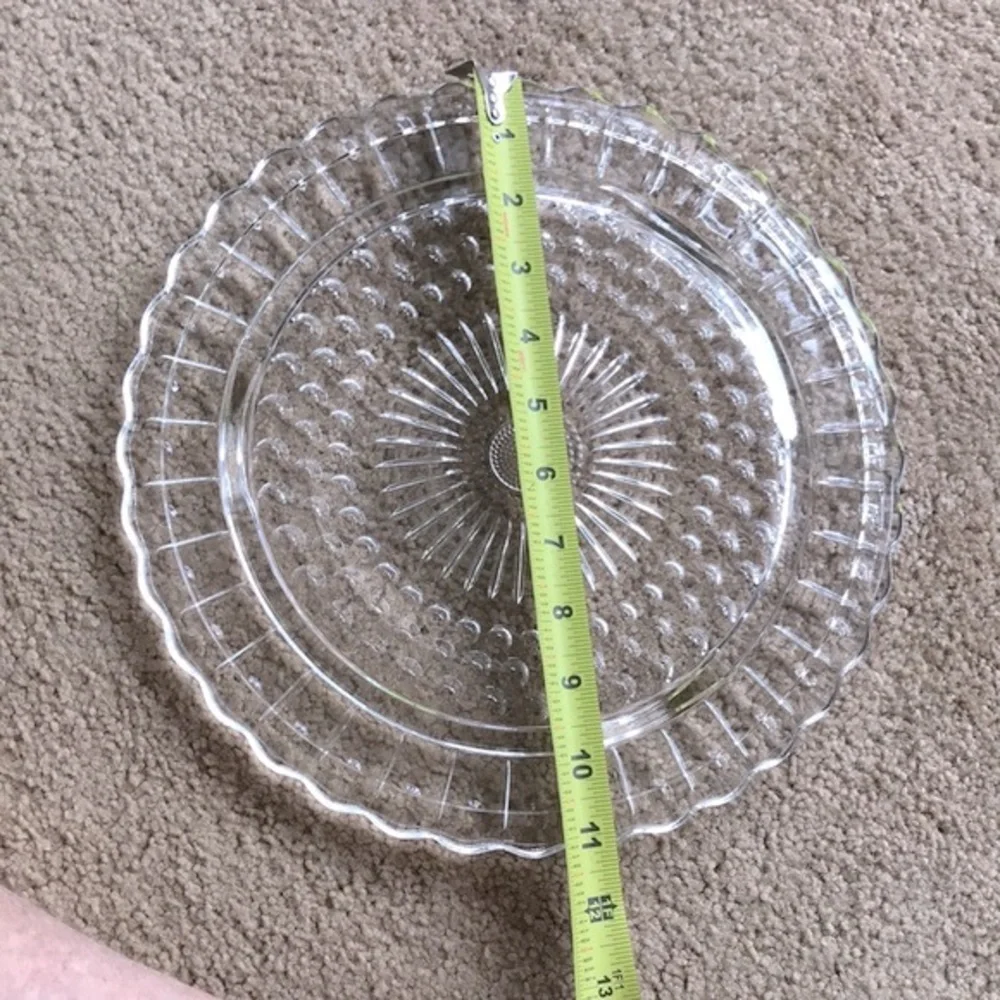Vintage FEDERAL GLASS Footed Cake Plate 2889 Clear